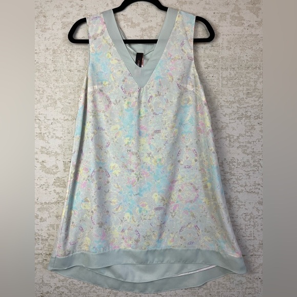 Vintage GIA VENTOLA Fairy Whimsy Dress V-Neck Slip Sz 6 ethereal pastel Swifties - Picture 1 of 14